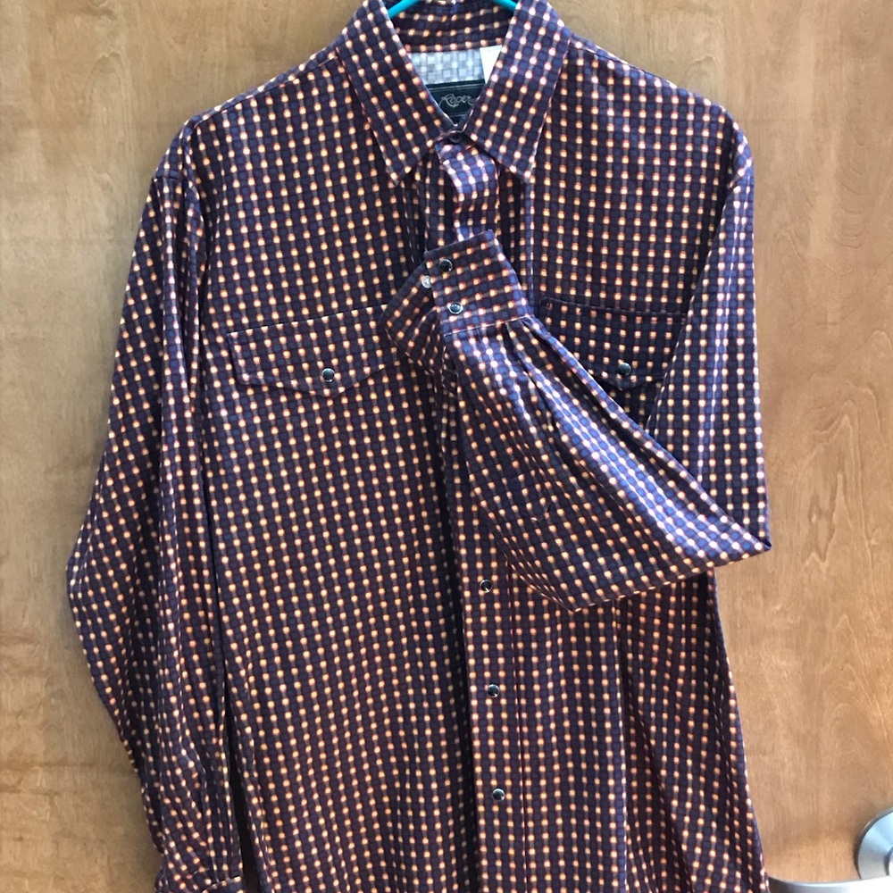 Roper Men’s Long Sleeve Button Down Snap Shirt